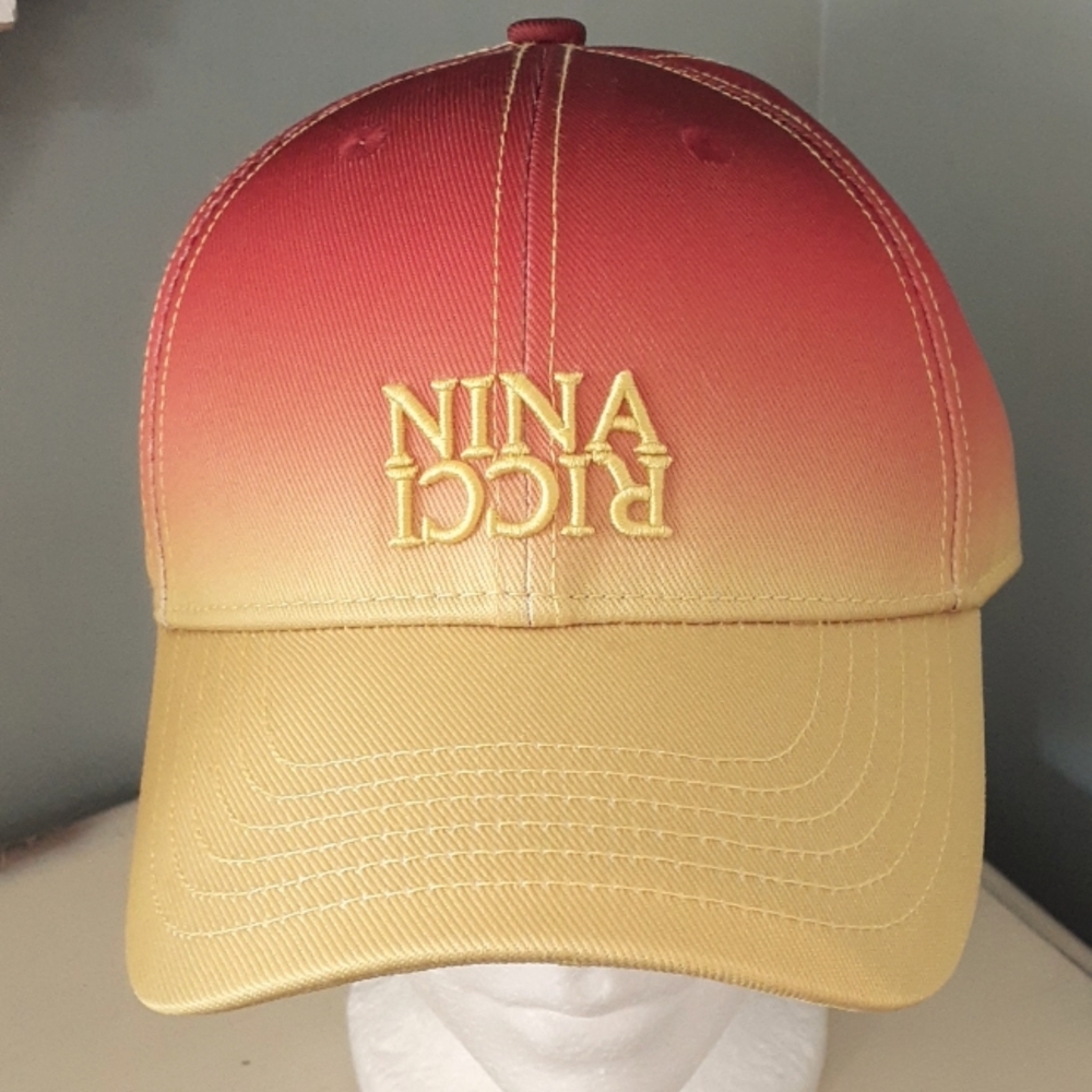 ! Nina Ricci ombre sunrise logo adjustable cap hat